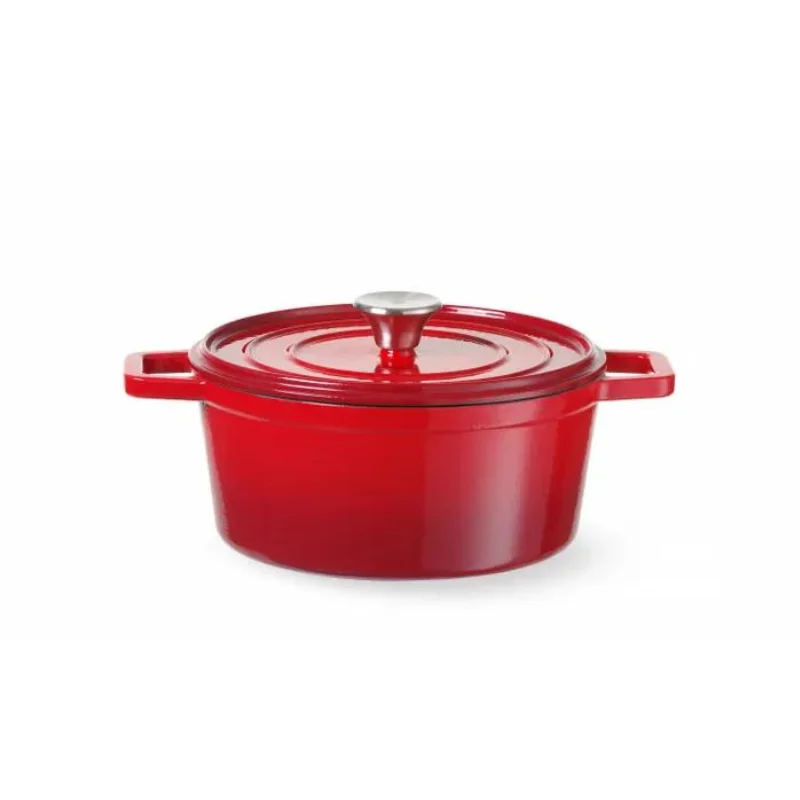 Seulement Aujourd’hui Cocotte en Fonte Émaillée Rouge - 3,7 L