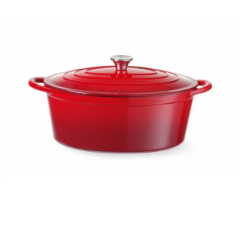 Cocotte en Fonte Émaillée Rouge - 6,8 L Bon Plan