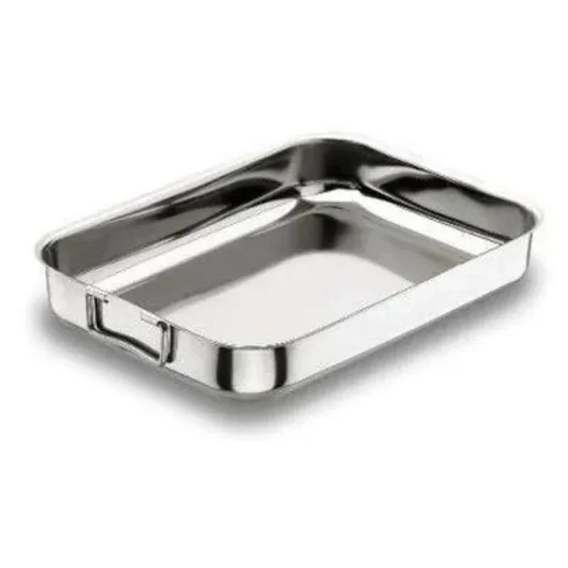 Plat À Gratin En Inox - 45 x 32 cm Prix Promo