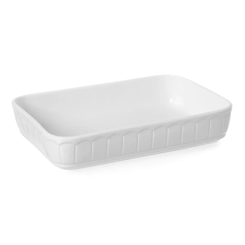 Satisfait Ou Remboursé Plat à Four Rectangulaire en Porcelaine - 330 x 225 mm