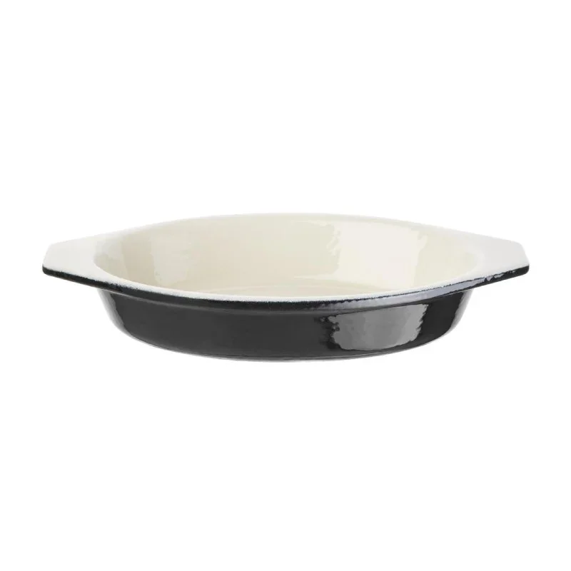 Plat à Gratin Ovale Noir - 650 ml Prix Bas