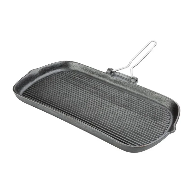 Bon Plan Poêle Grill en Fonte - L 225 x P 380mm