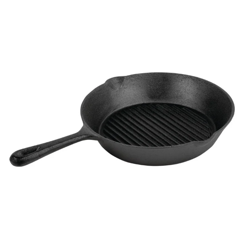 Expédié Aujourd’hui Poêle Grill Rainurée Ronde - Ø 267mm