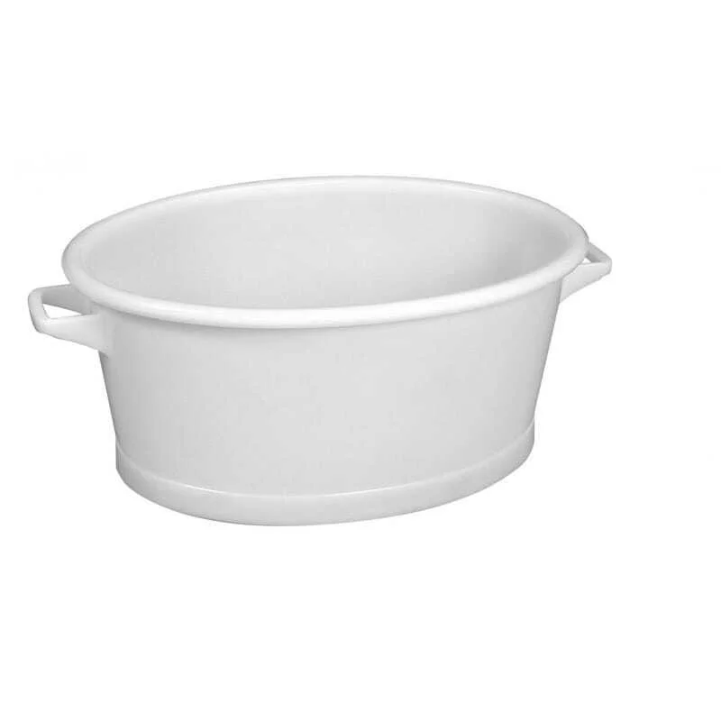 Baquet Ovale Fond Renforce 60L Blanc Meilleur Choix