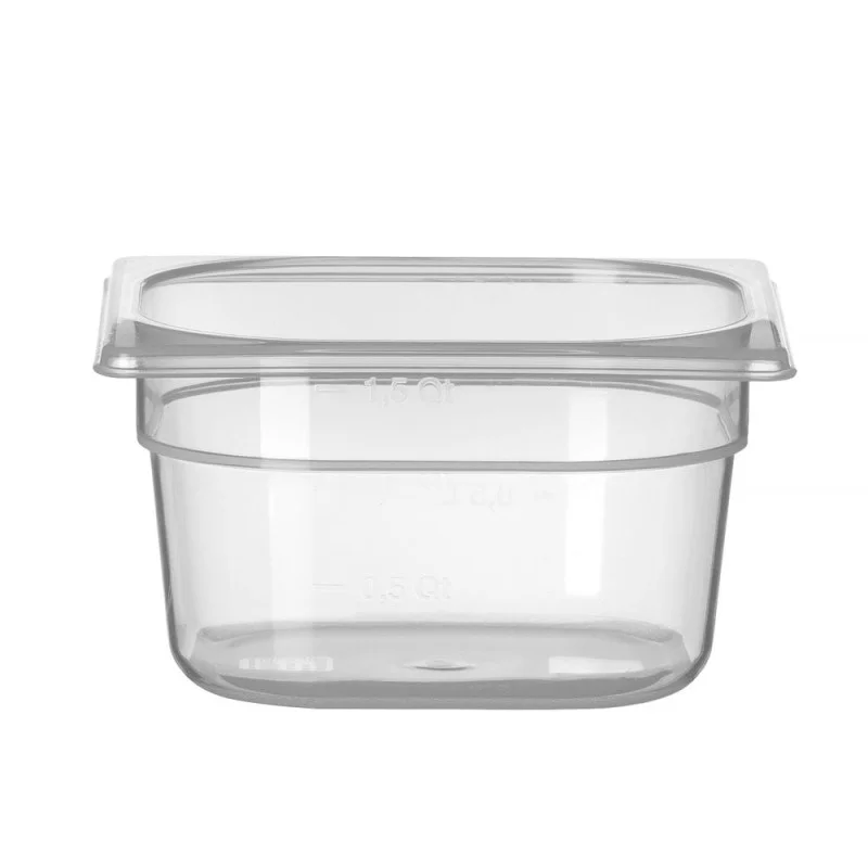 Bac Gastro GN 1/6 Gradué - Polypropylène - Profondeur 100 mm - 1 L Pas Cher