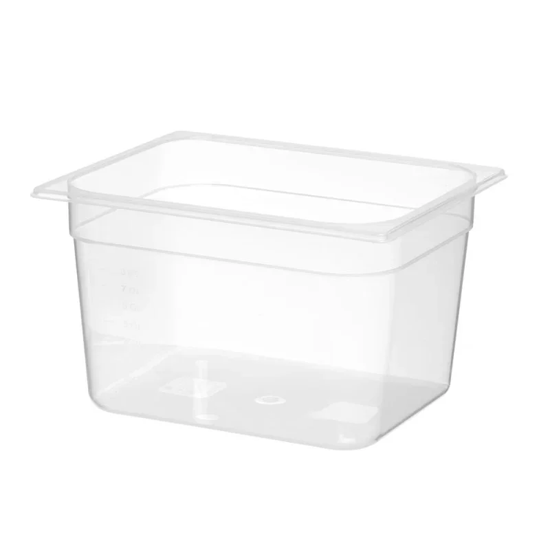 Retour Gratuit Bac Gastro GN 1/2 Gradué Polypropylène - Profondeur 200 mm - 12,5 L