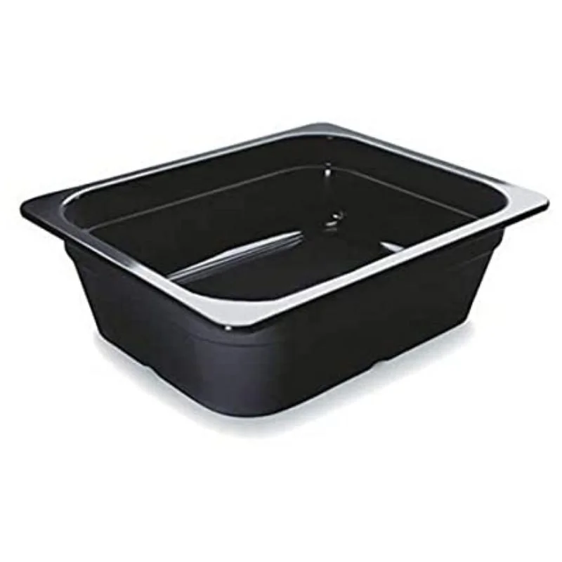 Petit Prix Bac Gastro GN 1/2 Noir Mélamine - Profondeur 100 mm - 8 L