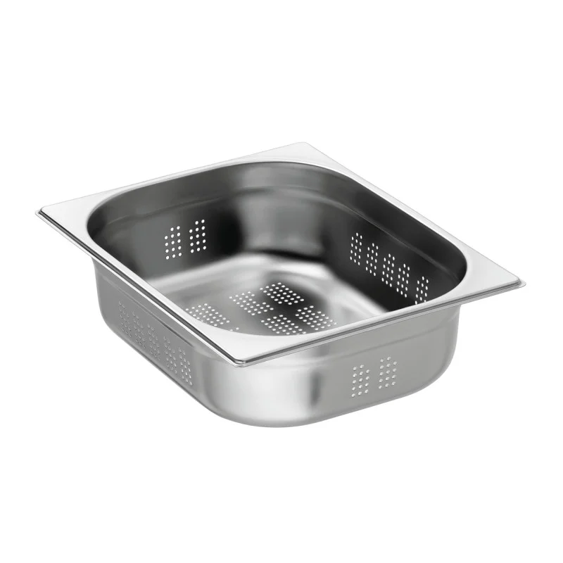 Bac Gastro GN 1/2 Perforé Inox - Profondeur 100 mm - 6,5 L Satisfait Ou Remboursé