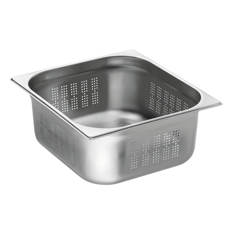 Bac Gastro GN 2/3 Perforé Inox - Profondeur 150 mm - 13 L Retour Gratuit