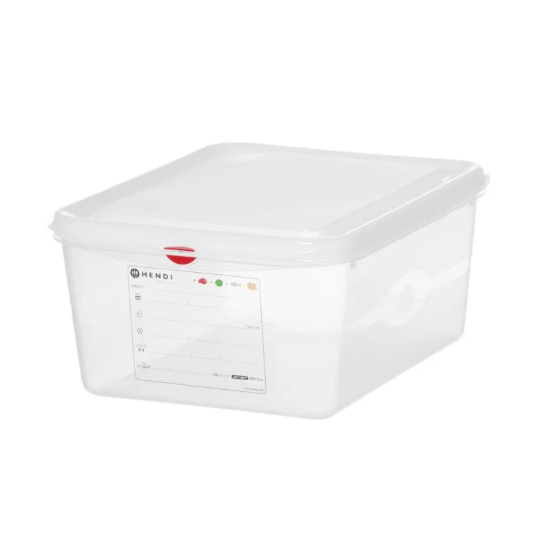 Bac GN 1/2 Transaprent en PP - 10 L Certifié