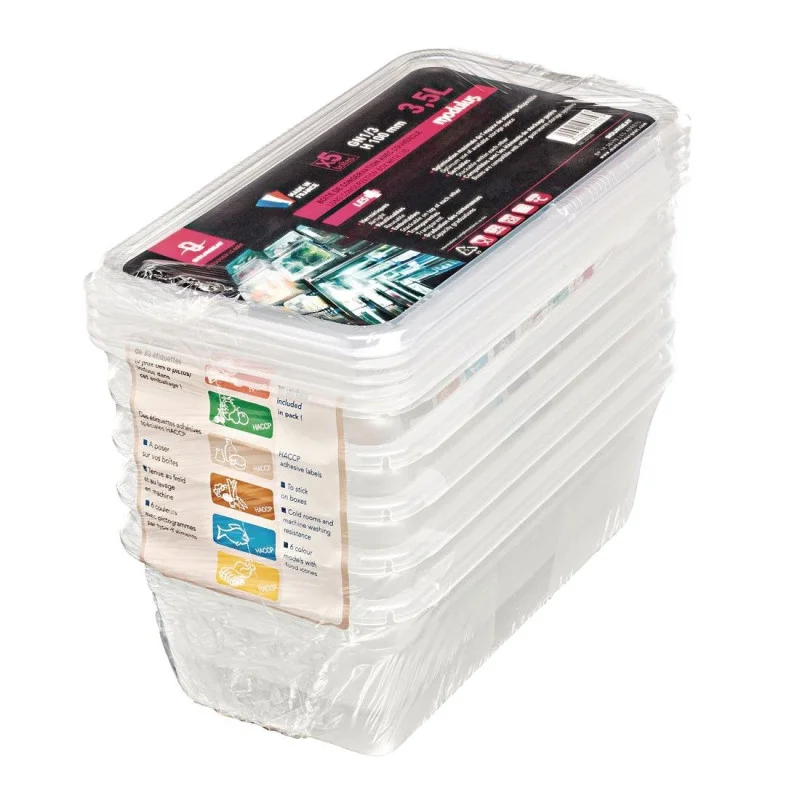 Dernier Modèle Boîte De Stockage Gn1/3 Modulus Utilisation Intensive 3,5L - Lot De 5