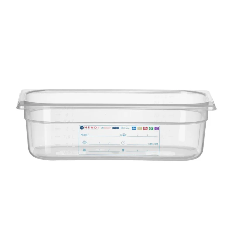 Boîte de Stockage Gastronorme GN 1/3 - 4 L - H 100 mm Jusqu’à Épuisement Des Stocks