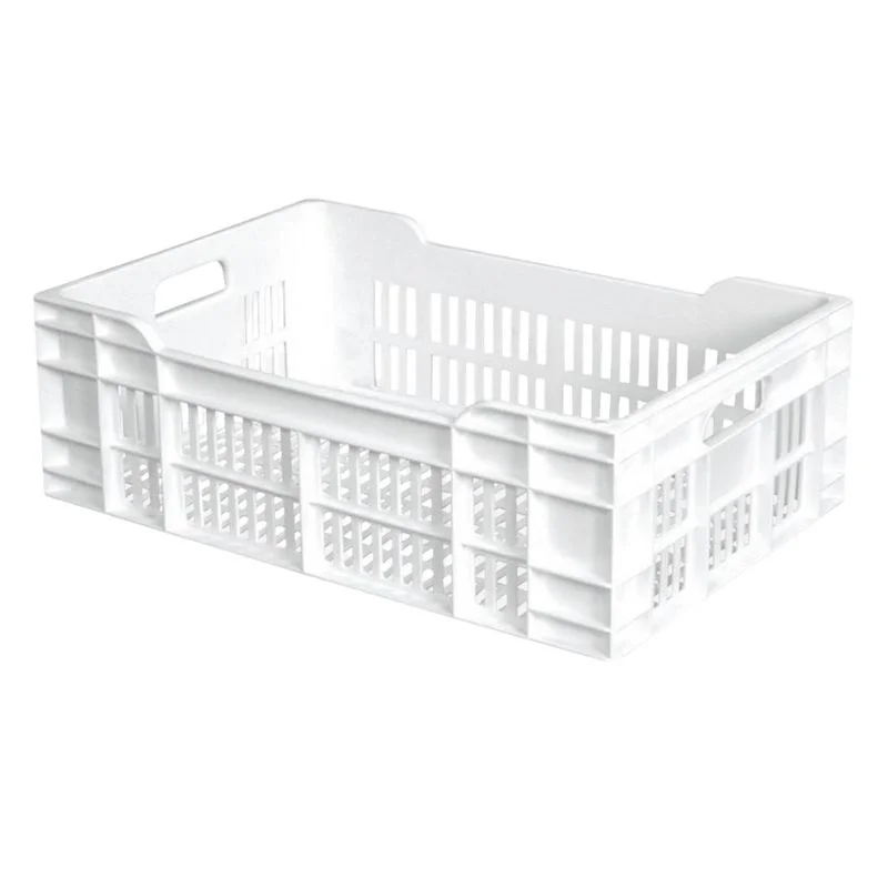 Caisse 600 X 400 Ajouree 40L Blanc Usine Directe
