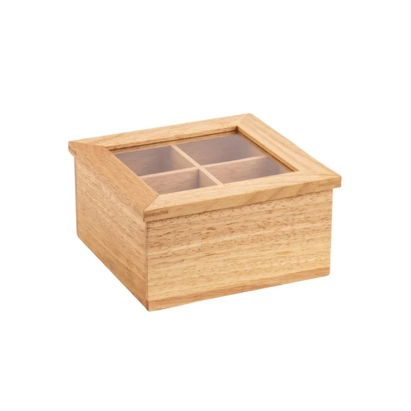 Produit De Marque Mini Boîte À Thé En Hévéa