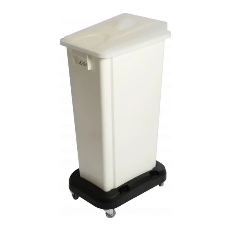Prix Promo Bac à Ingrédients Blanc Sur Chariot- 80 L