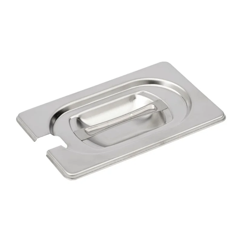 Couvercle Inox avec Encoche - GN 1/9 Offre Spéciale