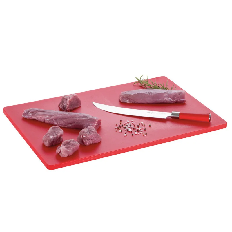 Acheter Direct Planche à Découper 600 x 400 mm - Rouge - 16 mm d'Epaisseur