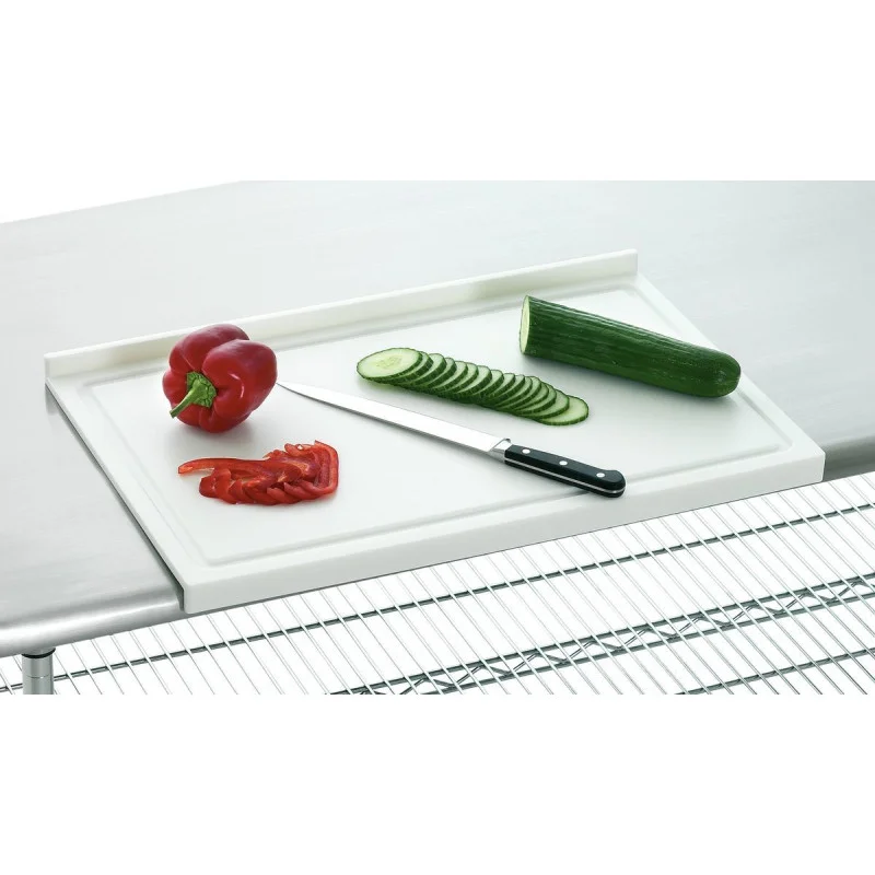 Nouvel Arrivage Planche à Découper PE Spécial Rebord - 580 x 375 mm - Epaisseur 10 mm