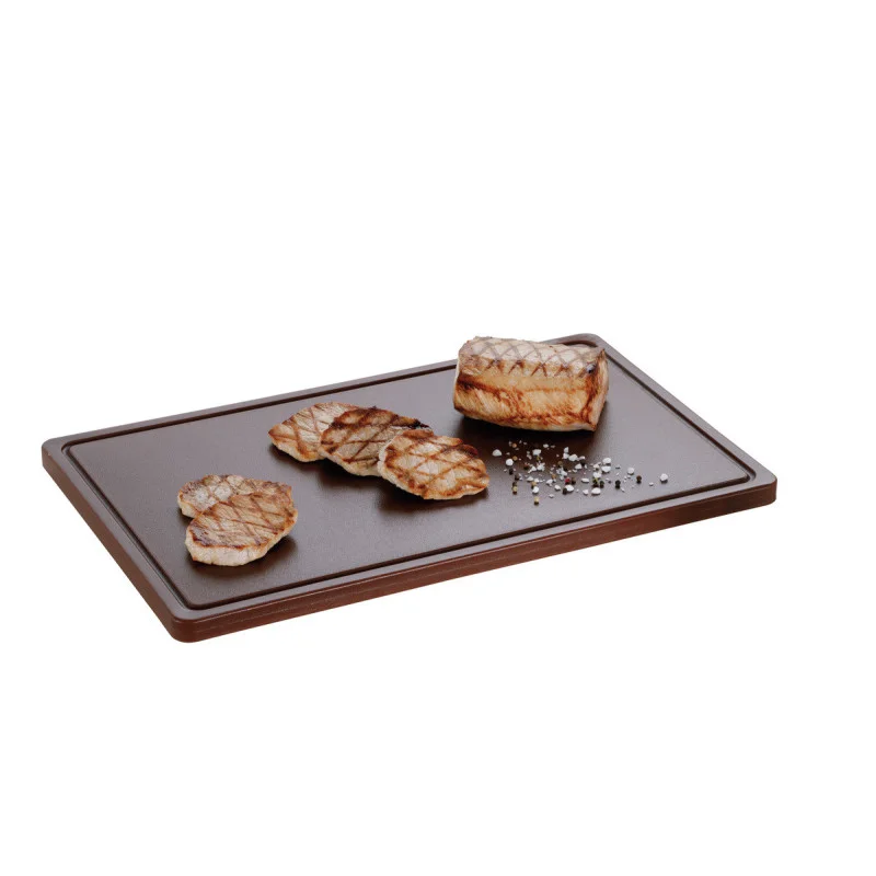 Remise Planche à Découper 530 x 325 mm - Marron - 20 mm d'Epaisseur