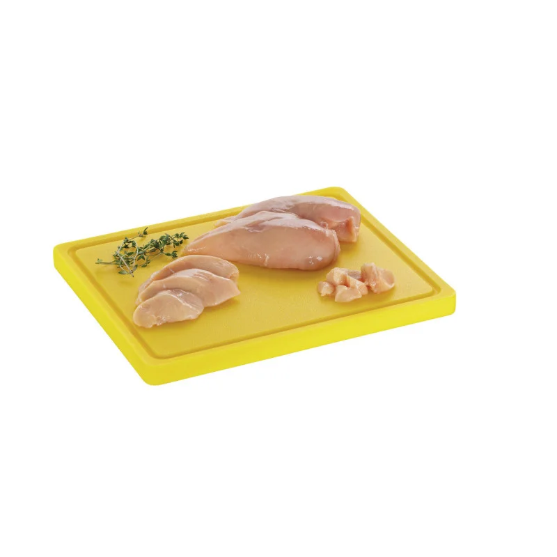 Remise Planche à Découper 325 x 265 mm - Jaune - 20 mm d'Epaisseur