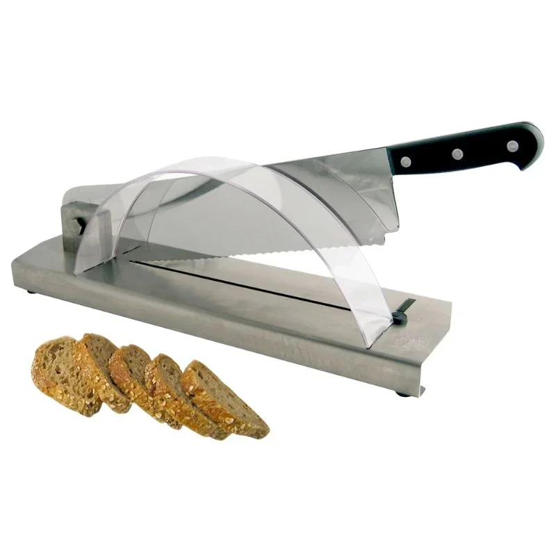 Coupe-Pain avec Socle en Inox - Lame Droite 35 cm Produit De Marque