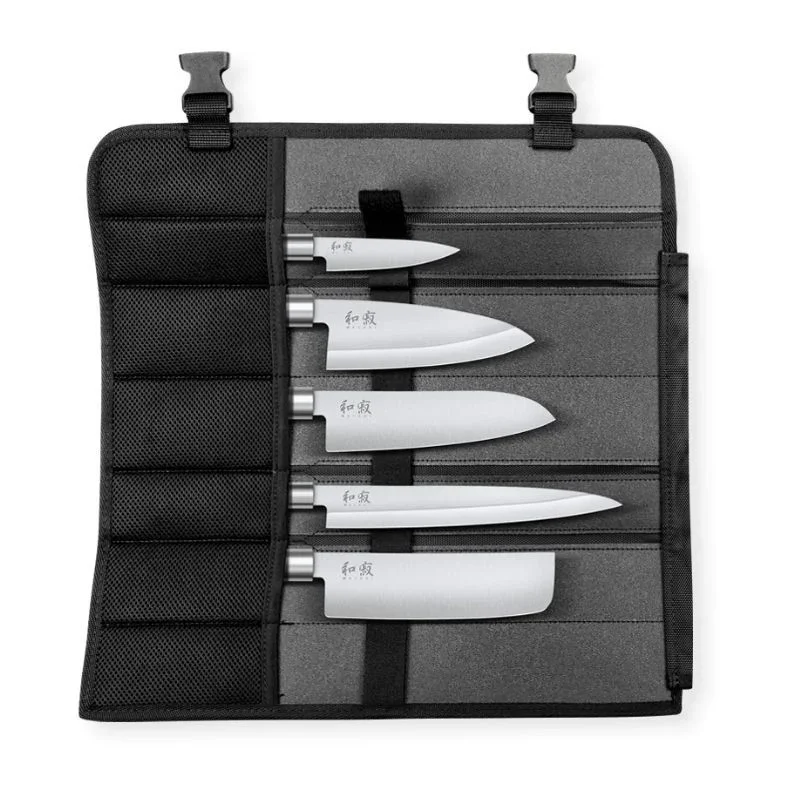 Prix Promo Set de 5 Couteaux Wasabi Black Avec Mallette - JAPON