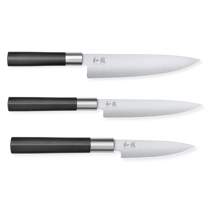 Produit De Marque Set de 3 Couteaux Wasabi Black - Office Universel et Chef