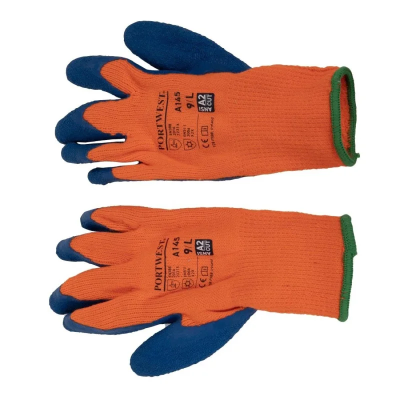 Gants Anti-froid Coloris Orange et Bleu - Taille Unique Acheter Direct