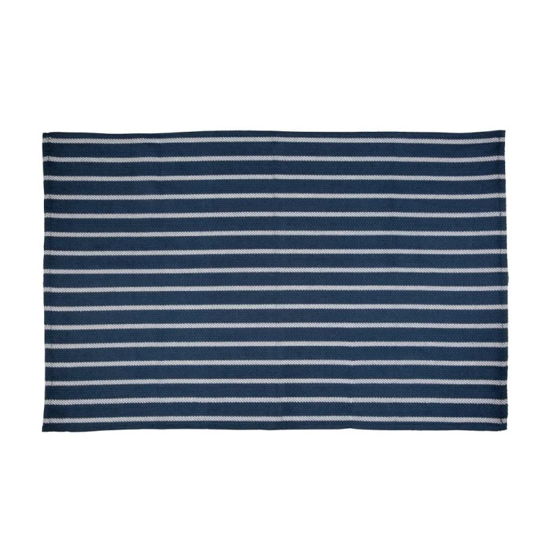 Meilleur Choix Torchon de Cuisinier Bleu Marine Rayé Blanc - 457 x 711 mm