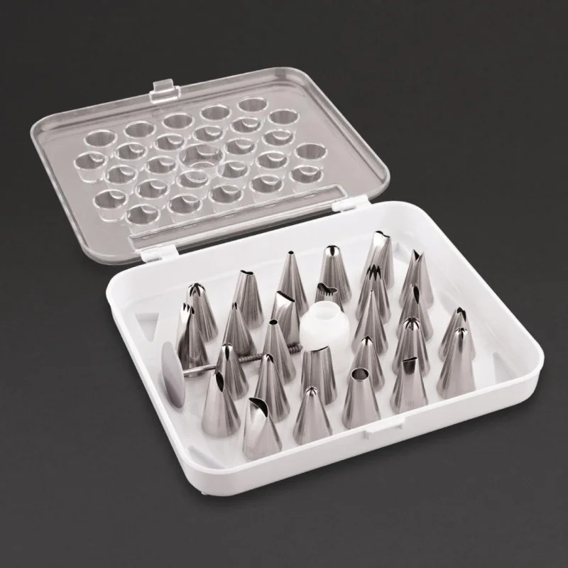 Satisfait Ou Remboursé Douilles Pâtissières Assorties En Inox - Lot De 26