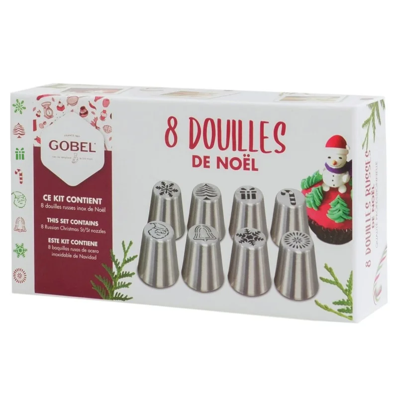 Douilles à Pâtisserie Spéciales Noël - Lot de 8 Achat Immédiat
