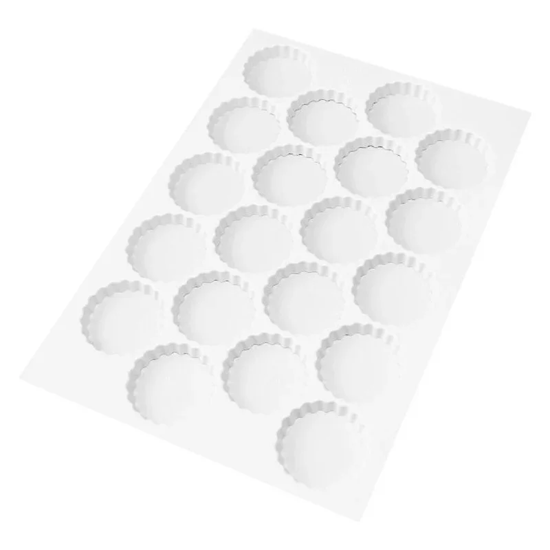 Commande En Gros Plaque de Découpoirs Ronds Cannelés - 20 Empreintes - ⌀ 90 mm