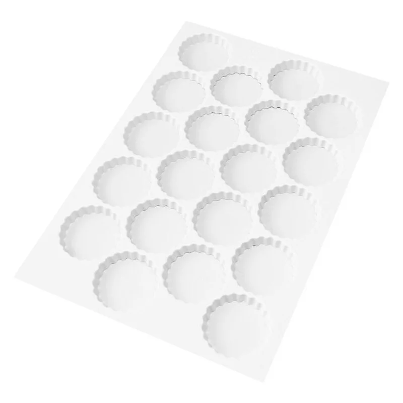 Top Vente Plaque de Découpoirs Ronds Cannelés - 72 Empreintes - ⌀ 45 mm
