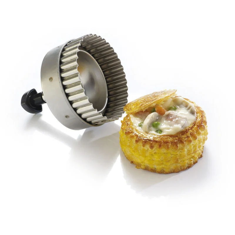 Découpoir Rond Cannelé à Pâté Parisien - ⌀ 90 mm Affaire À Saisir
