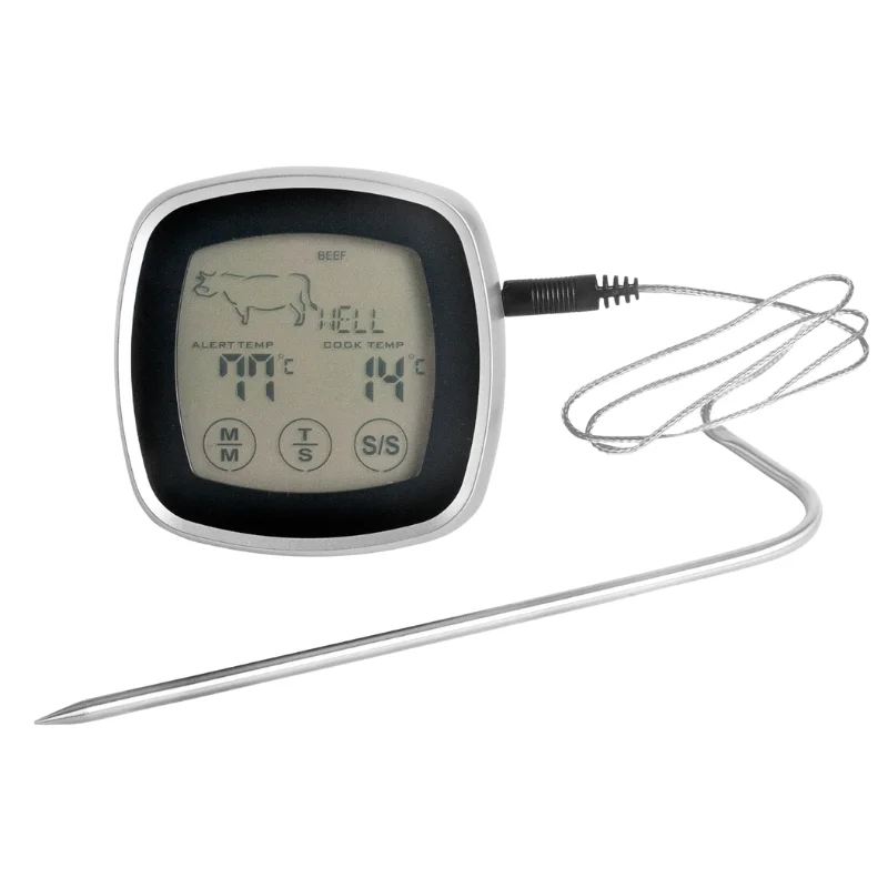 Thermomètre à Viande Tactile avec Sonde - 170 mm Bon Marché