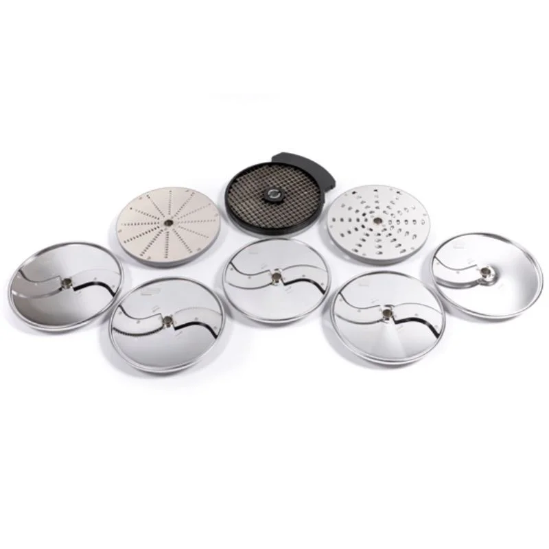 Pack Collectivités 7 Disques et 1 Kit pour Cutter et Coupe-Légumes Electrique Achat Immédiat