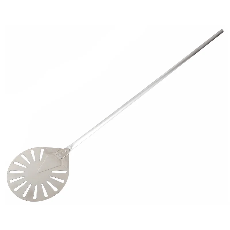 Pelle à Pizza Perforée Ronde en Inox - L 1200 mm Nouvel Arrivage
