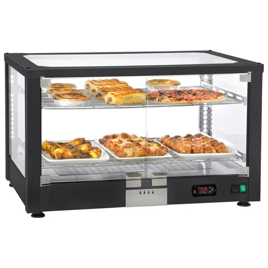 Nouvel Arrivage Présentoir chaud de table vitré 2 niveaux température +20/+90°c