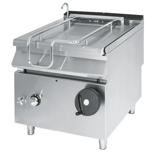 Sauteuse basculante électrique cuve inox triphasée - avec capacité 80 l Petit Prix