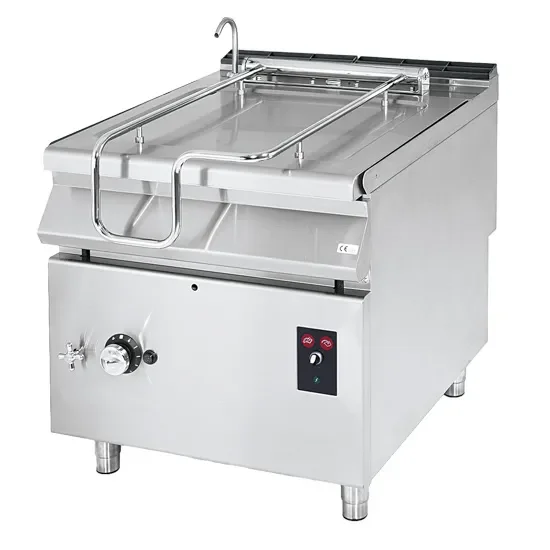 Sauteuse basculante gaz cuve inox motorisée avec capacité 60 l puissance 14 kw Livraison Express