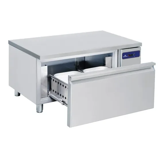 Prix Réduit Soubassement réfrigéré inox 1 tiroir gn 2/1 h150 mm - température -2/+8°c