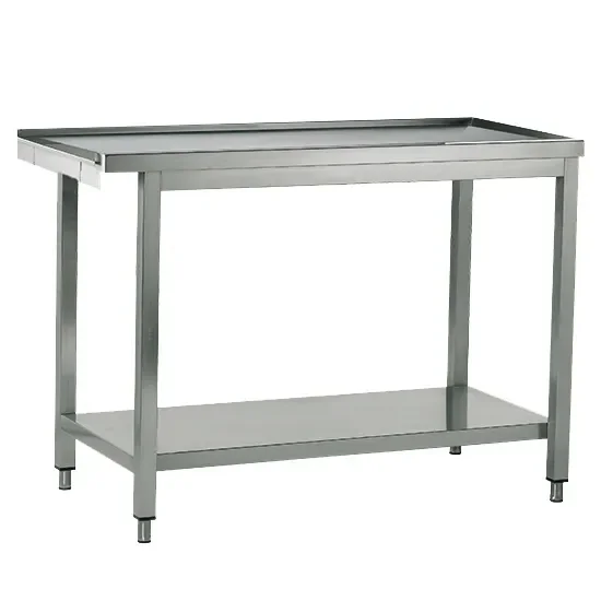 Table d'entrée ou sortie inox pour lave-vaisselle à capot avec l=1500 mm Top Vente