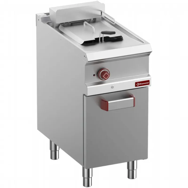 Friteuse professionnelle electrique 1 cuve 13 sur armoire Authentique