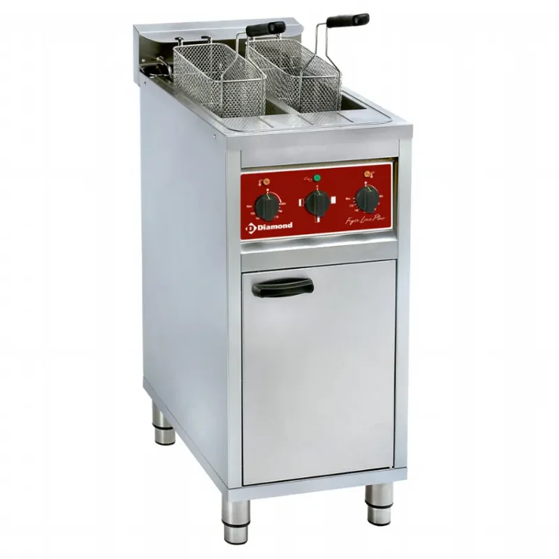 Offre Spéciale Friteuse électrique 2 x 10 litres sur meuble