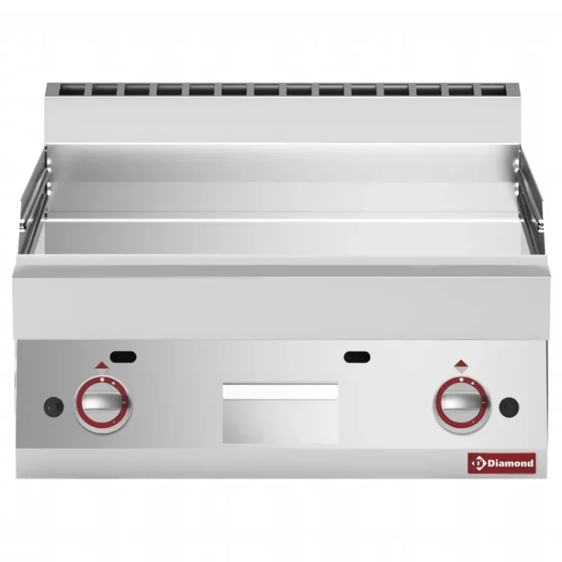 Plaque cuisson gaz lisse chrome à poser dur "50 µm" Promotion Saisonnière