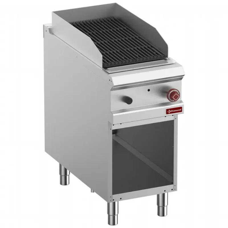 Grill pierre de lave , g 1/2 m d/face armoire ouvert Prix Promo