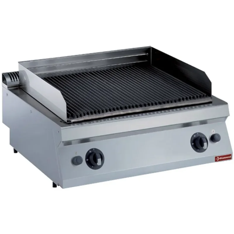 Grill professionnel pierre de lave gaz diamond - à poser grille en fonte - gamme 700 Petit Prix