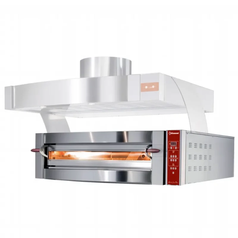 Authentique Four électrique 1 chambre 4 pizzas diamètre 350 mm électriques fours a pizzas de fabrication cuppone gamme genius line plus