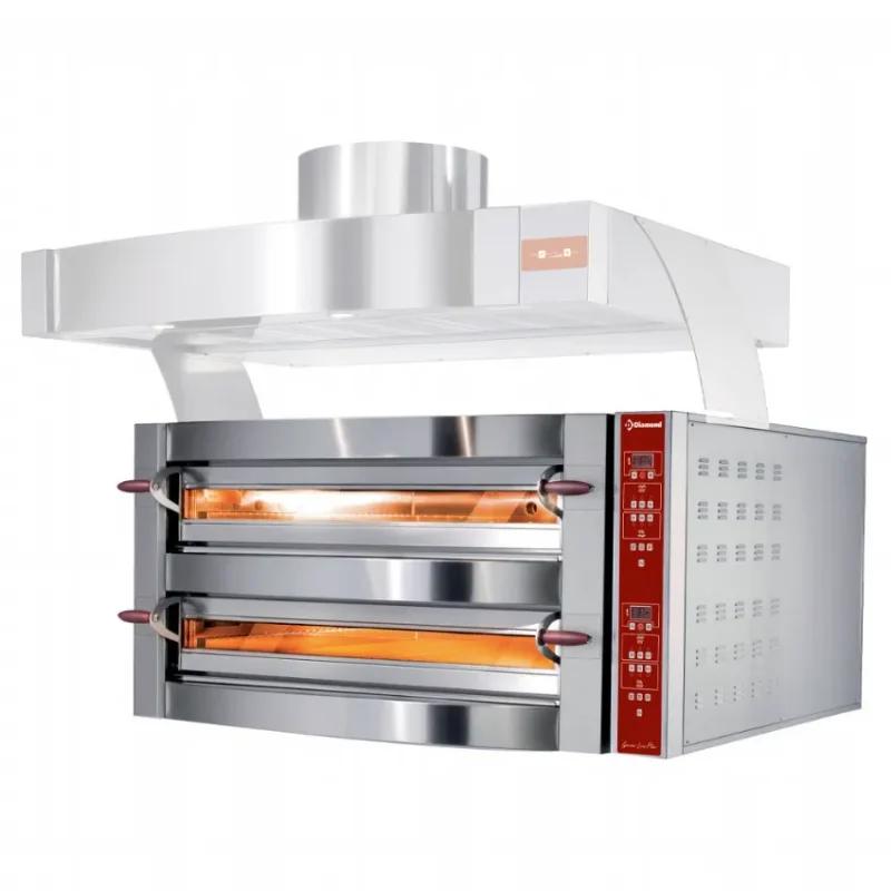 Vente Flash Four électrique 2 chambres 2 x6 pizzas diametre350 mm électriques fours a pizzas de fabrication cuppone gamme genius line plus