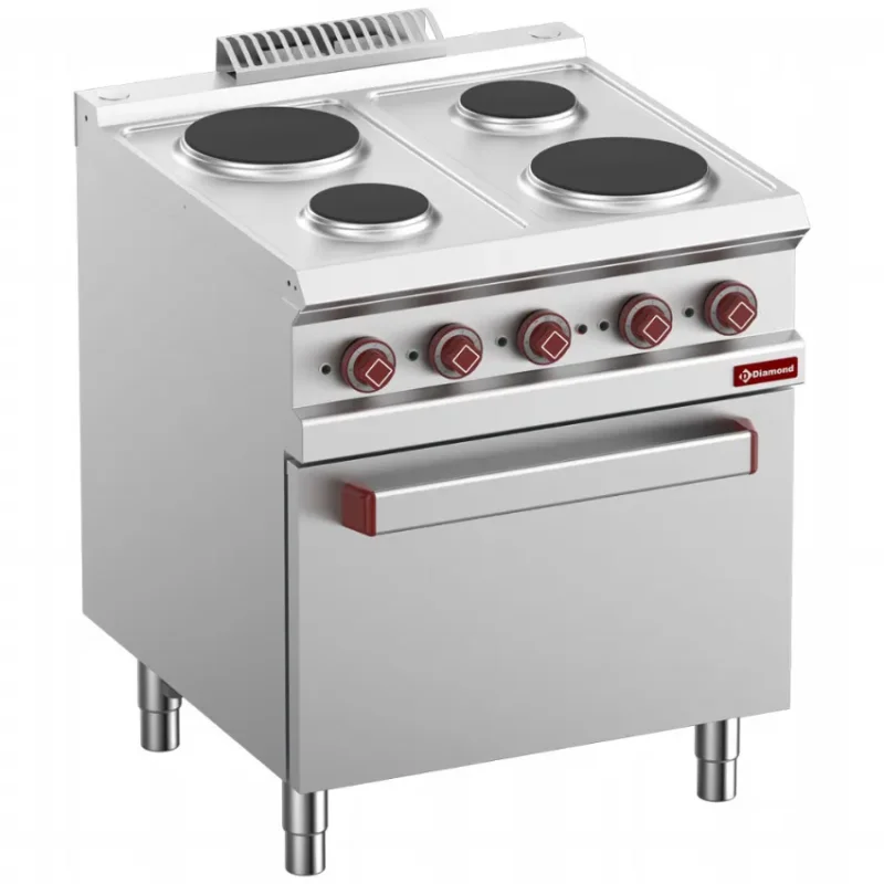 Offre Du Jour Fourneau 4 plaques ronde + four gn 2/1 + grill électrique